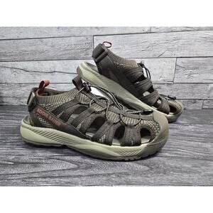 Eddie Bauer Yesler Fisherman Sandals Men's 8 M Brown Hiking Trail Water Shoes